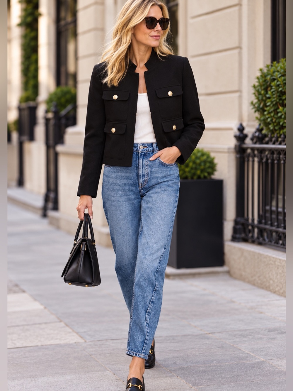 Zara Black Faux Suede Jacket. Size SM